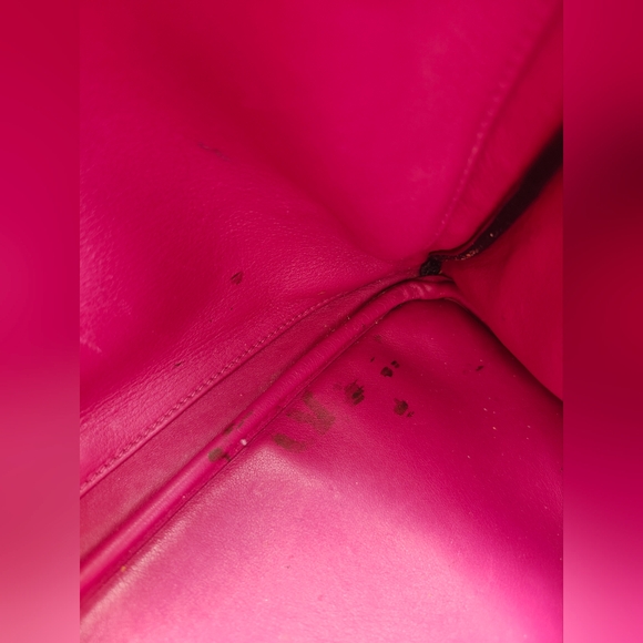 CHRISTIAN DIOR Diorissimo Leather Large Tote Bag Black Pebbled - Picture 5 of 10